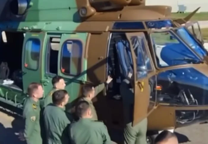 KSF members are learning to fly helicopters to Albania
