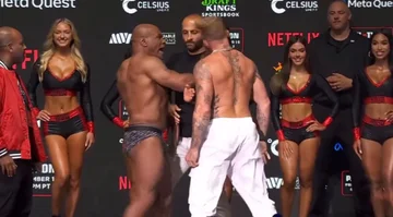Mike Tyson trifft Jake Paul in offiziellen Messungen vor Mac.