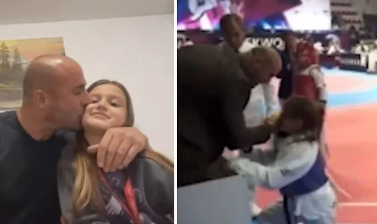 Im Turnier trat er sein Gesicht auf, im Fernsehen zeigte er die Liebe des Kosovo-Busses nach dem Skandal: Ich gebe mein Leben für das Mädchen