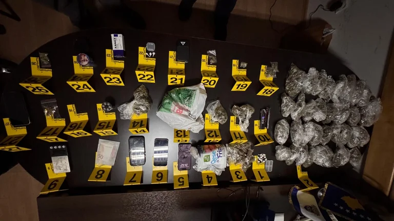 Prizren drogue action police saisie marijuana cocaïne