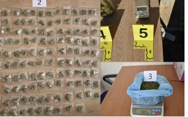Arrested in Gnjilan, suspected of narcotics trading, is over 600 grams of marijuana