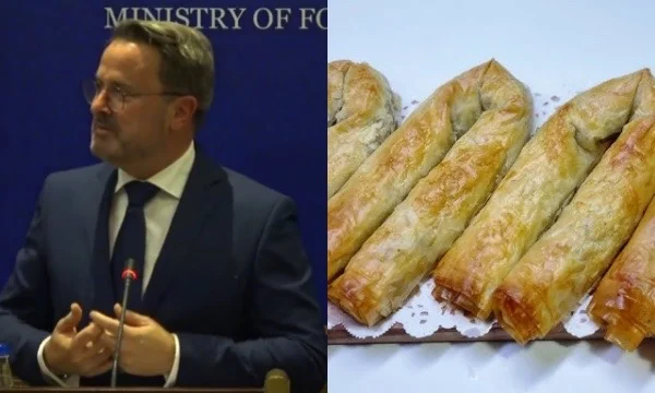 “Would like to try” Luxembourg's top diplomat gets out of the meeting early, cannot resist looking at Kosovo pies