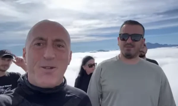 Haradinaj climbing Strellci May