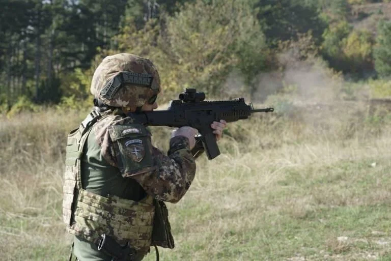 KFOR performs gun shooting exercises