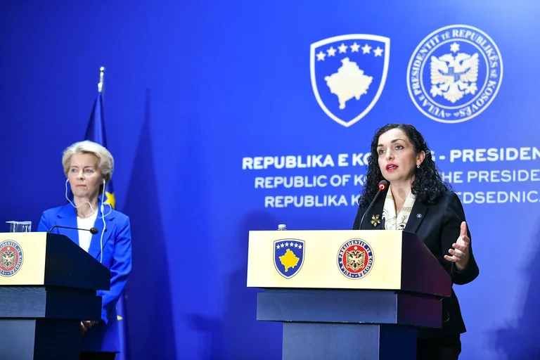 Von der Leeyen de las frases de Pristina