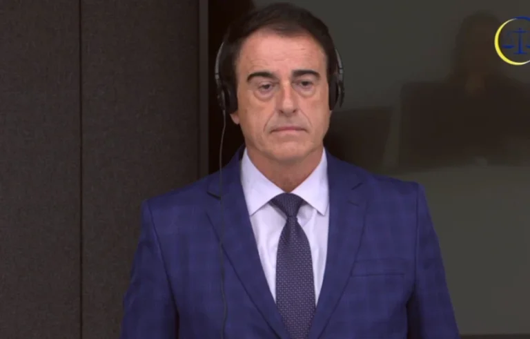 Nuredin Ibishi lanza testimonio en La Haya