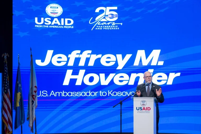 Havenier's talking about USAID) on 25th anniversary of existence in Kosovo