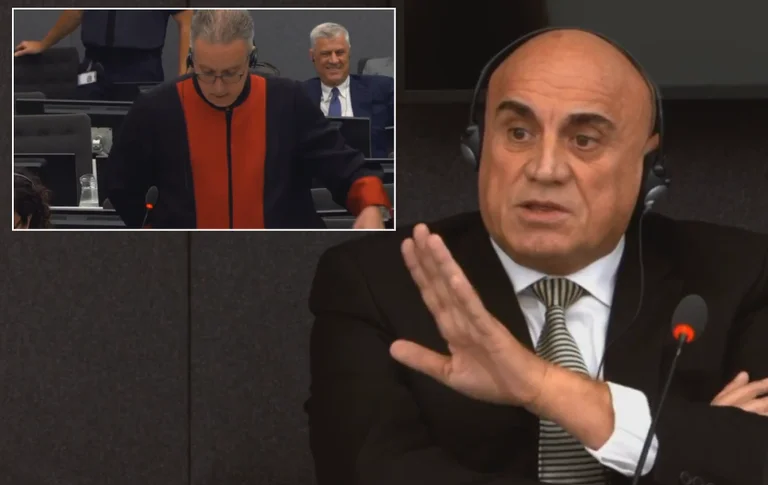 Fadil Geci in Den Haag: Hashim Thaci hat die Kommunique 59 geschrieben.