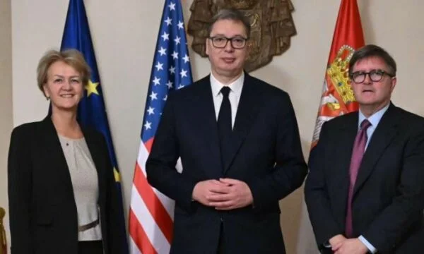 O'Brien and Eichorst on unprecedented visit to Belgrade, with Vucinqi also talking about dialogue