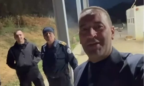 A week after Kurti announced that Serbia moved troops near the border line, Haradinaj visits police