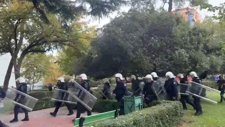 Opposition protest in Albania triggers clashes between guard, police