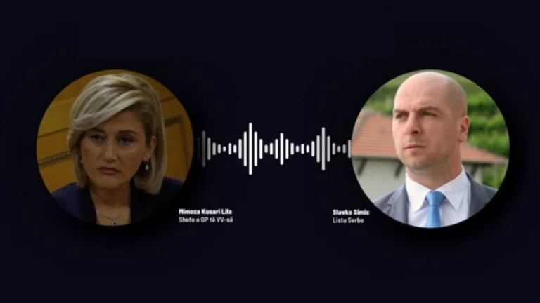 They're showing new surveillance by Mimoza Kusari/ He calls it ébrate. He invites his enemies to the Hotel of Radojicicki in Kopanic.