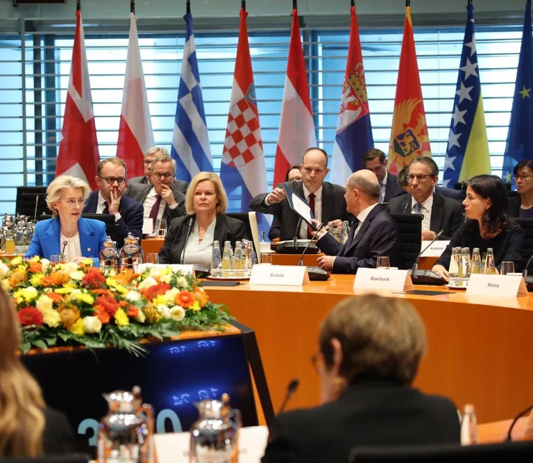 “Directly a future where the Balkan six is part of the EU”, Von der Leenen speaks from the Berlin Process meeting