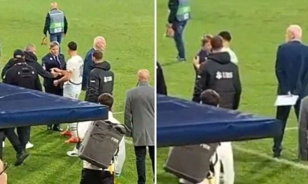 Serbia's coach shows what he talked to Jaka after the match