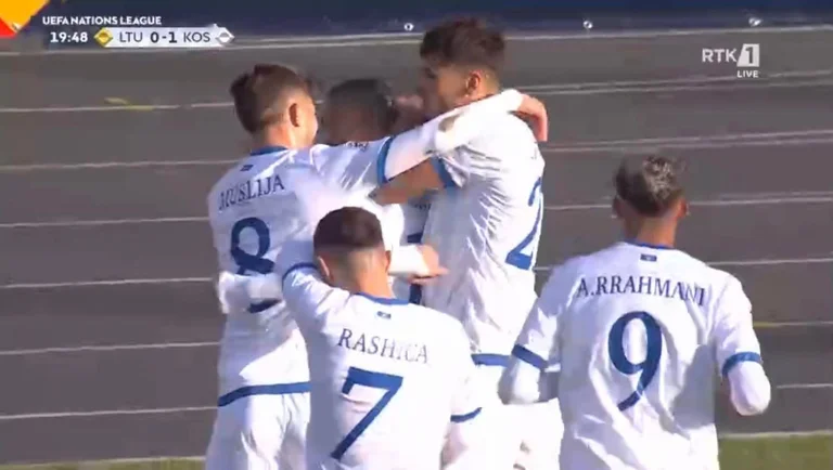 Edon Zegrova “masterlas”, au sommet du Kosovo contre la Lituanie