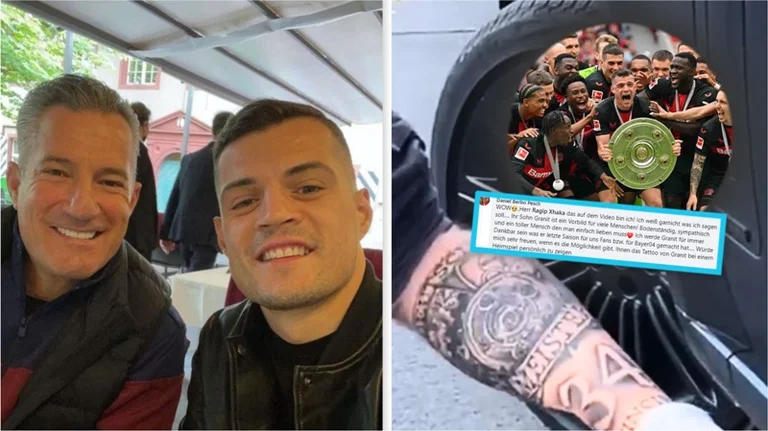 Ragip Jaka's tolle Geste: Sie spenden ein kostenloses Ticket und einen Fan der Unterschrift, der Fan, der Gran tattooed