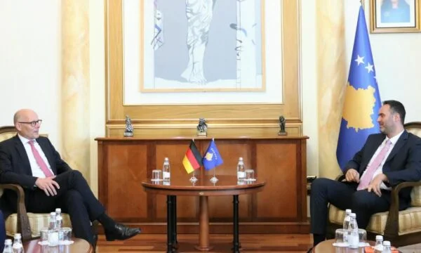 Konjufca at the meeting with German MP calls Serbia's approach a threat to regional stability