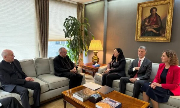 Kurti's Osman meets the Vatican secretary separately, president reminds him of the invitation he has made to visit the Pope in Kosovo