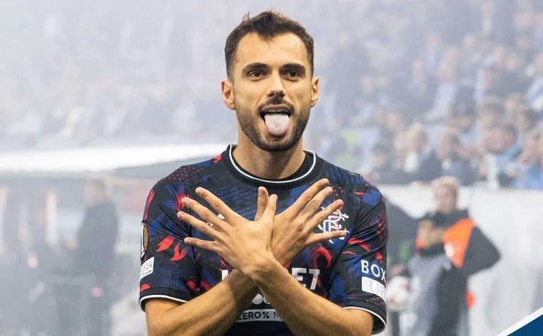 Nedim Bajrami en la formación de la Liga Europea
