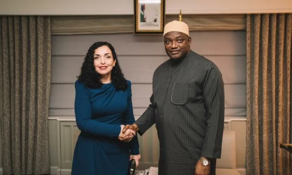 Osmani meets with Gambi president, talk of strengthening relations between two states
