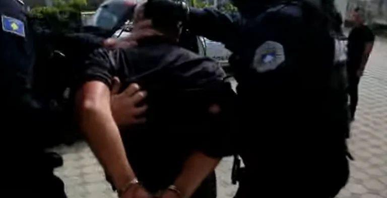La police publie des images d'action à Gjakova, arrêté suspect de devoir