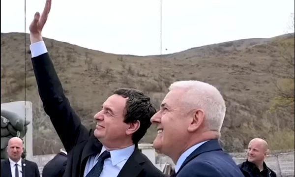 Close choices: VVV published video footage from the north and African Bulnjak in the background of Kurti's speech