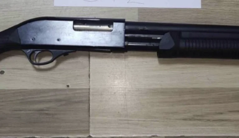 A hunting rifle seized in Petrova Shtime