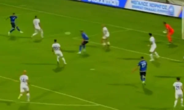 Kosovo's unstoppable tonight, Lumbardh D ELLOVA marks fourth goal