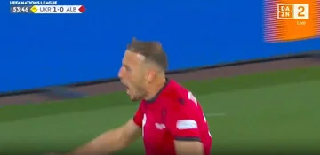 GOOOOL-Albanien entspricht Zahlen mit der Ukraine