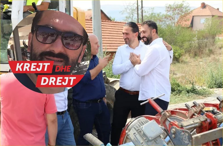 Valon Prebreza, militante de VV VV, utiliza la empresa pública para la campaña electoral en Fushe Kosovo