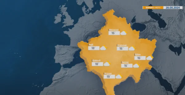 Pioggia giovedì, temperature fino a 27C e 29C