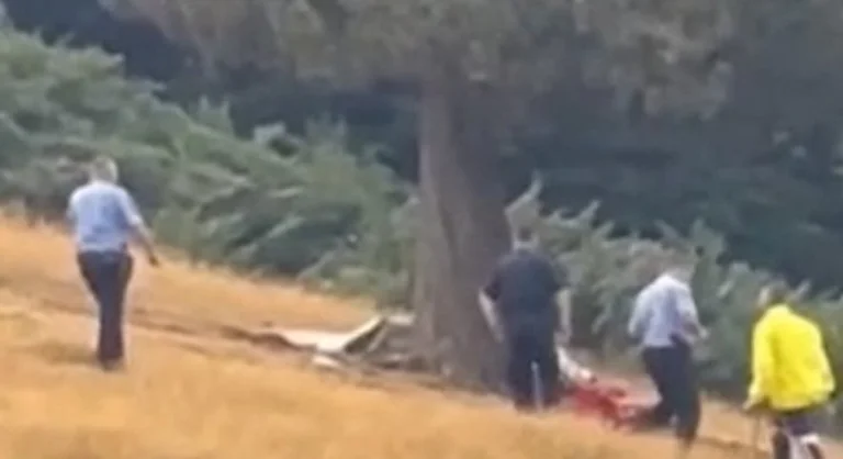 Pamje nga Prevalla ku rrufeja goditi pesë persona, policia rrethon vendin e ngjarjes