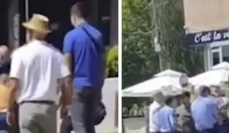 È stato addestrato davanti alla polizia, questo è il momento dell'arresto del politico serbo