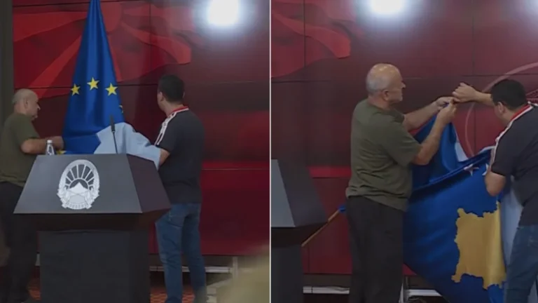 Mazedoniens Regierung für den Fehler mit der Kosovo-Flagge: Er ist nicht verwirrt, er hat sich gerade geändert.