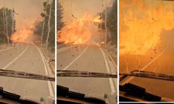 Exciting video from Croatia: Firefighters shouted “God helped us”, then went through the fire