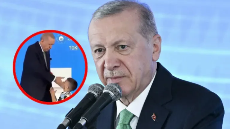 Erdogan schlägt einen Jungen, der seine Hand nicht küsst, Bilder werden viral