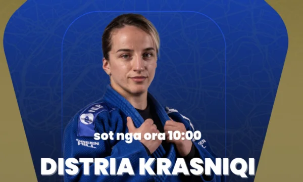 Campione olimpico Distria Krasniqi vies nelle Olimpiadi di oggi