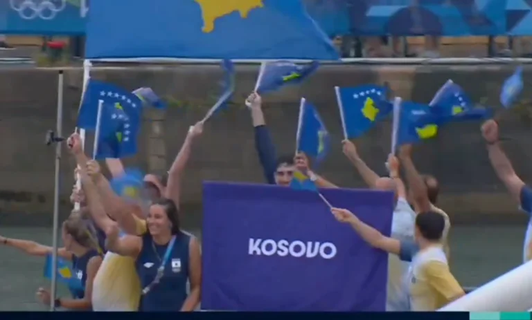 Precoloni della squadra olimpica del Kosovo ai Giochi Olimpici