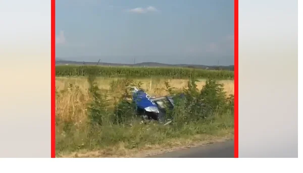 Cayó en el campo, fue golpeado con un coche que llevaba una víctima