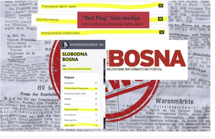 Great news from RTK, which is called Slobodna-Bosna: Endless false news and fact manipulation