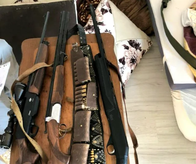 Police find weapons and ammunition at a man's home in Kolic