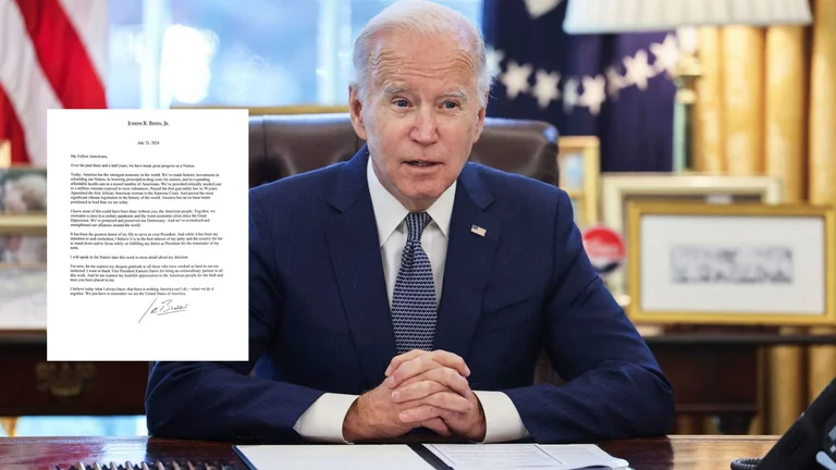 Questa è la lettera di ritiro di Joe Biden.
