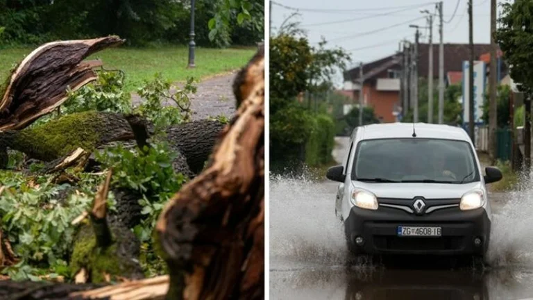 Tempesta, pioggia torrenziale a Zagabria inonda una parte della capitale croata