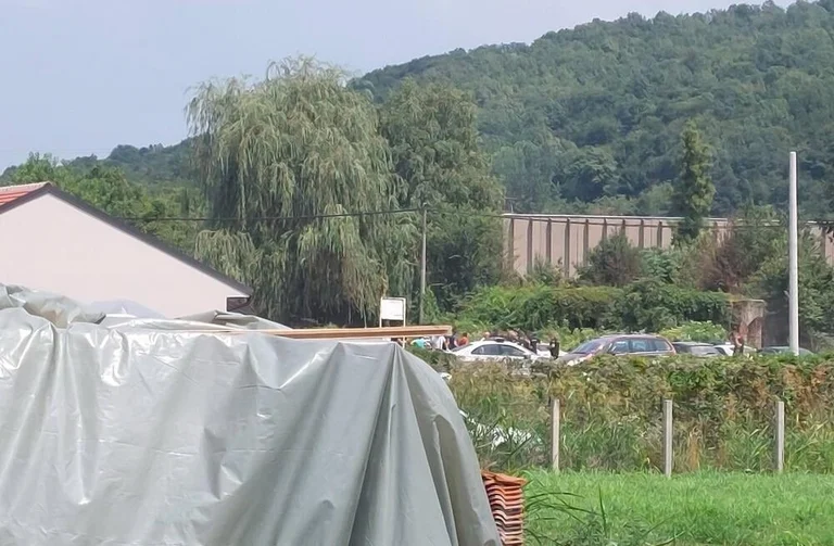 A view from the scene where Faton Hajrizi was killed