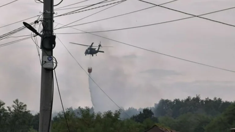 US KFOR intervenes in several fire hears extinguished in Macedonia
