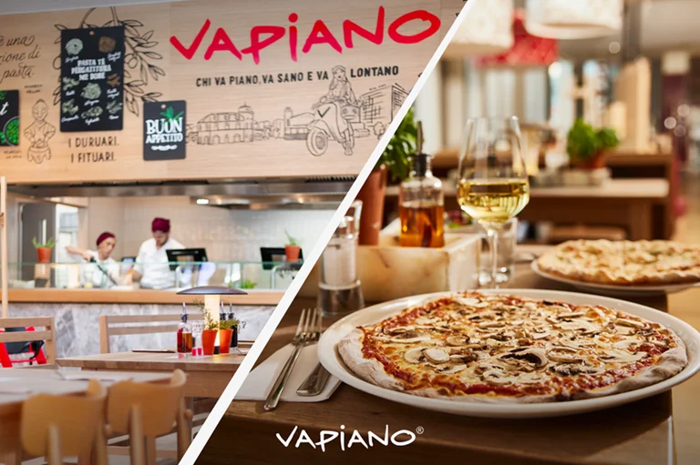 Freski und italienischer Geschmack '% Vapiano begrüßen Sie mit frischen Lebensmitteln und einzigartige Atmosphäre
