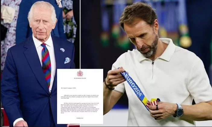 Cocat arriba, el rey Charles envía carta para entrenar Southgate