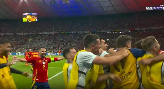 GOOOOL: Spain restores England's advantage