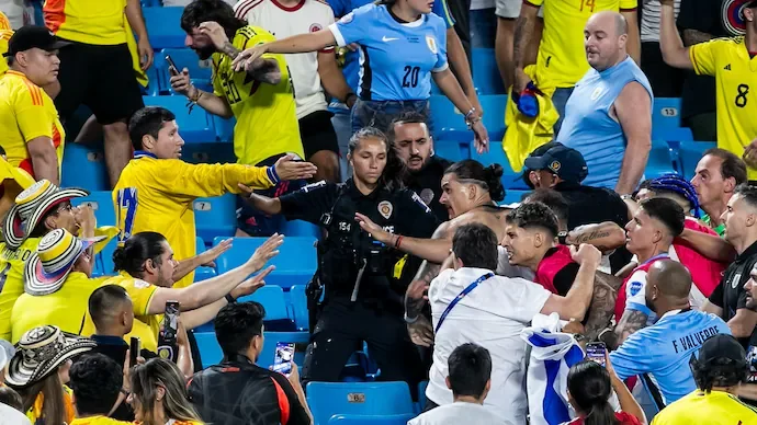Increíble en la Copa de Estados Unidos, Nunez golpeó físicamente con los fans de Colombia