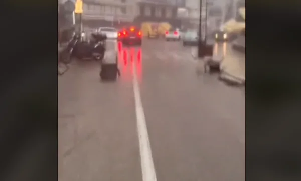 Dramatic view: Bad weather includes Ulcinj